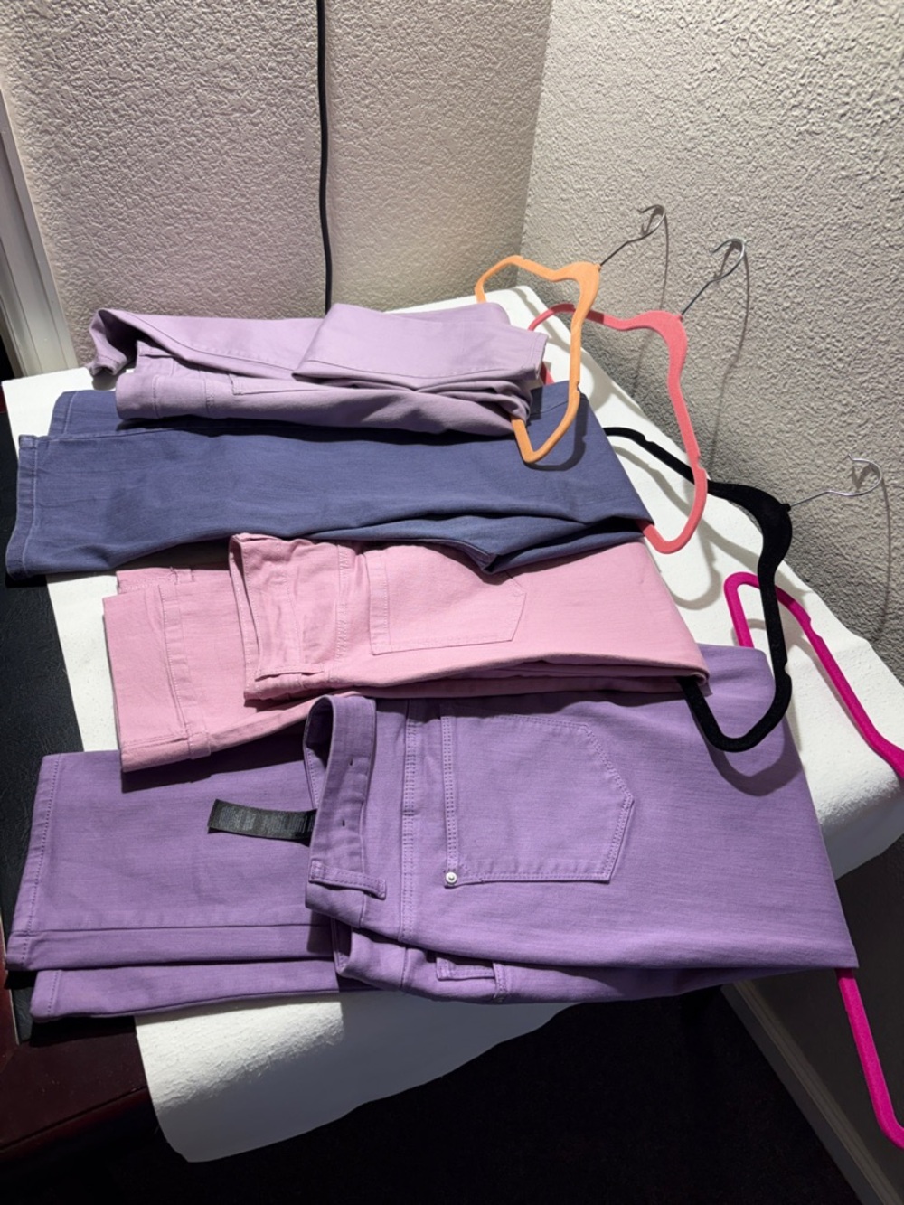 Chico's Pastel Mix Casual Pants - Lavender, Purple, Pink, Blue - Picture 2 of 3